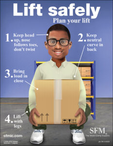 Safe Lifting Poster SFM Mutual Insurance