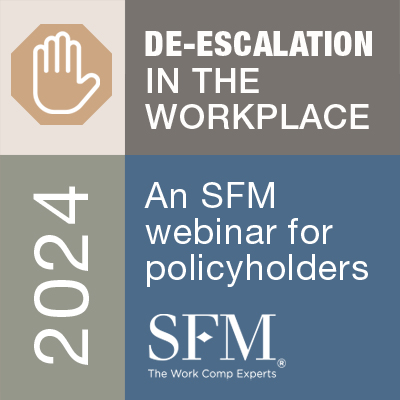 De-escalation in the Workplace - An SFM webinar for policyholders | 2024