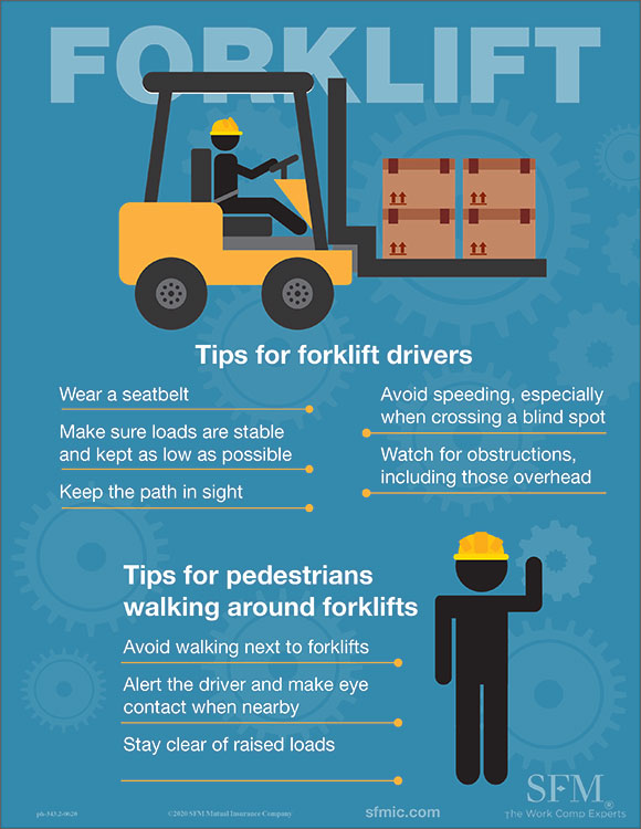 Forklift safety poster