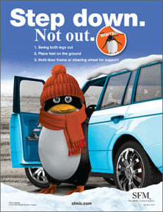 Step down, not out (of cars) poster